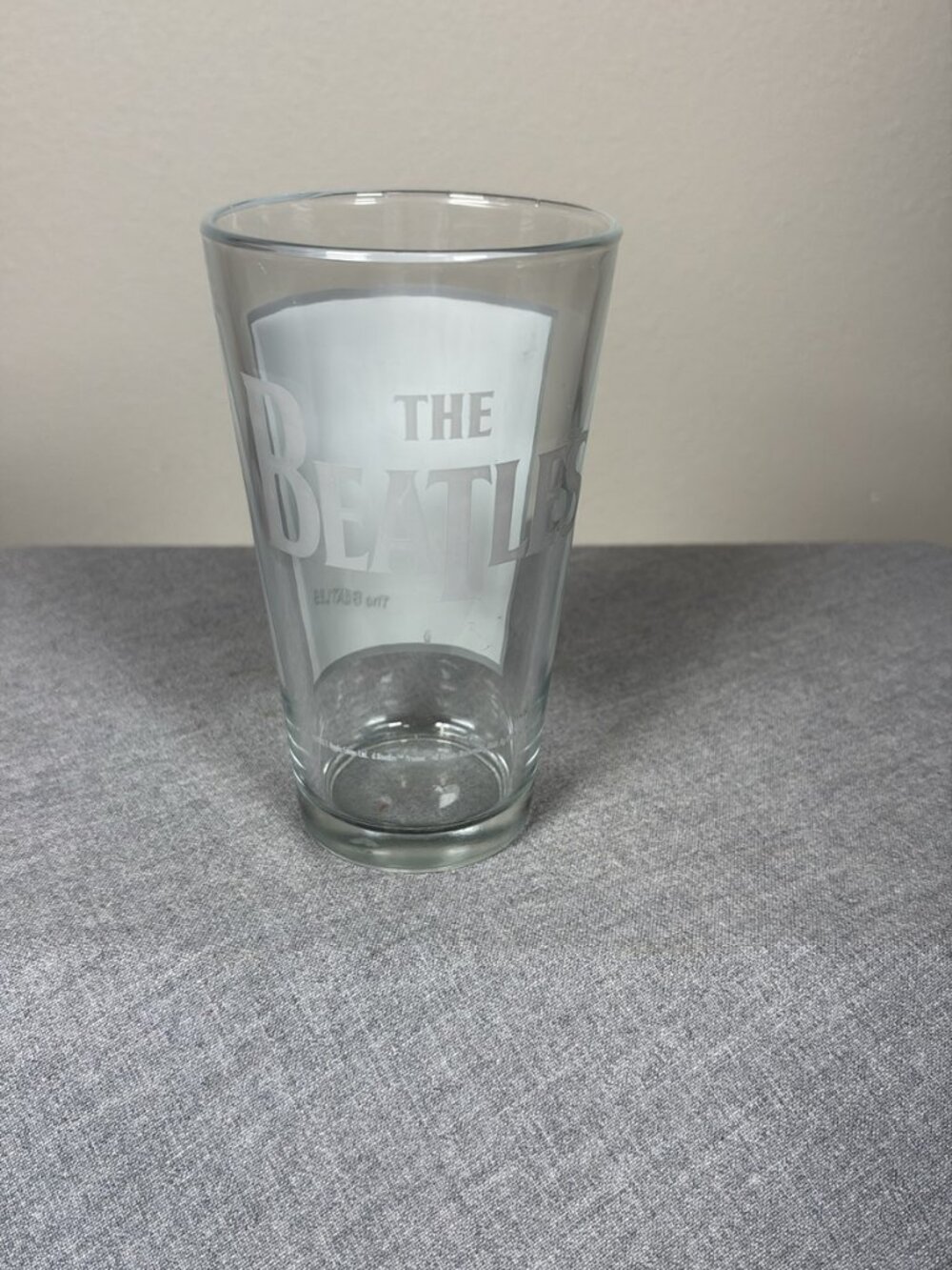 The Beatles Clear Glass Beer Pint Tumbler Apple Corps